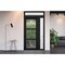 Vdomdoors Front Exterior Prehung FiberGlass Door Clear Glass See-through / Manux 8555 Matte Black Clear Glass MANUX8555EXD-BLK-W36 x H80-LH - alternate 3
