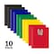 C-Line Products 8-1/2" x 11" Primary Colors Two-Pocket Heavyweight Poly Portfolio Folder, 10/PK 32950 - alternate 1