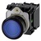 Siemens Illuminated pushbutton, 22 mm, round, plastic, blue, pushbutton, flat 3SU1102-0AB50-1BA0 - alternate 1