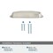 Amerock Stature 5-1/16 in 128 mm Center-to-Center Satin Nickel Cabinet Cup Pull BP22439G10 - alternate 4