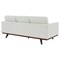 Leisuremod Chester Modern Leather Sofa with Birch Wood Base, White CS83W-L - alternate 7