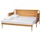 Baxton Studio Lucera Bobbin Expandable Daybed, Oak Brown 263-14376-ZORO - alternate 6