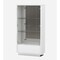 Homeroots 50in White and Silver Wood Curio Cabinet With Two Doors And One Drawer 366266 - alternate 4