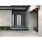 Vdomdoors Front Exterior Prehung Metal-Plastic Double Doors / MANUX 8088 Antracite / Sidelite Exterior Window MANUX8088DEXD-ANT-RH-W72+14xH80 - alternate 3