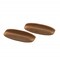 Homeroots Set of Two Brown Wood Oval Drawer Pull Knobs, 2PK 476586 - alternate 6