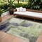 Homeroots 9' X 12' Fern Green Gray And Black Abstract Washable Indoor Outdoor Area Rug 602961 - alternate 1