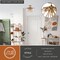 Vaxcel Estelle 3-Light 17 in W Brass Gold Mid-Century Modern Sputnik Semi Flush Ceiling Fixture C0164R - alternate 7