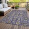 Homeroots 3' X 5' Purple Beige And Taupe Oriental Washable Indoor Outdoor Area Rug 582122 - alternate 6