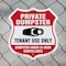 Signmission Private Dumpster Shield Sign Tenant Use, 6 inch X 6 inch, Plastic Sign, 2PK SHI-P-2PACK-6-438 - alternate 5