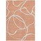 Homeroots 8' X 10' Salmon And Ivory Abstract Washable Indoor Outdoor Area Rug 597520 - alternate 6
