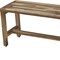 Homeroots 34" Natural Teak Rectangular Shower Bench With Shelf 376746 - alternate 4