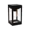 Techko Outdoor Solar Wall Light Edison LED Bulb Aluminum Metal Black Sconce STL-315-1 - alternate 1