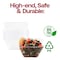 Smarty Had A Party 14 oz. Clear Wave Plastic Soup Bowls (120 Bowls), 120PK 7921-CASE - alternate 5