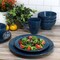 Elama Malibu Deep Ocean 16-Piece Stoneware Dinnerware Set in Dark Blue ELM-MALIBU-DEEP-OCEAN - alternate 6