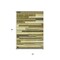 Homeroots 5' X 8' Olive Green Ivory And Beige Striped Washable Indoor Outdoor Area Rug 613303 - alternate 7