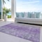 Homeroots 8' X 10' Plum Purple And Silver Oriental Washable Indoor Outdoor Area Rug 588837 - alternate 4