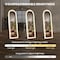 Simple Deluxe 63'x20' Arched Full Length Mirror with LED Lights, Body Floor Mirror with Dimming and 3 Color Light 3A88MIROGZ2063NWHT - alternate 5