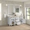 James Martin Vanities Lorelai 60" Double Vanity, Bright White, w/ 3 CM Tajnar Eclos Top w/FreePower Wireless Charger 424-V60D-BW-FTJR - alternate 9