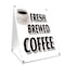 Signmission Fresh Brewed Coffee, 36 Inch x 24 Inch A-frame Yard Sign, Plastic Sign SBC-2436-Fresh Brewed Coffee - alternate 1