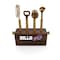 Picnic Time Family Of Brands NFL Buffalo Bills Sidecar 5-Piece Bar Tool Set, (Acacia Wood) 672-05-508-047-2 - alternate 1