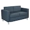 Office Star Products Pacific Love Seat, Blue PAC52-R105 - alternate 1