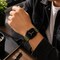 Elegani Canvas Watch Replacement Band Compatible with Apple Watch 44mm, Green/White CVSP-GRNWHT-44mm - alternate 3