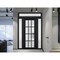 Vdomdoors Front Exterior Prehung FiberGlass Door Frosted Glass / Manux 8312 Matte Black / Transom Window / Of MANUX8312EXD-BLK-W36 x H80+14-RH - alternate 3