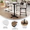 Flash Furniture 36" Round Tabletop, Seamless Surface Technology, White Faux Marble, 30"x30" Black Bar Height X-Base ST-RD36-WHMAR-T3030B-GG - alternate 6