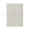 Homeroots 8' X 10' Ivory And Beige Geometric Washable Indoor Outdoor Area Rug 594854 - alternate 8