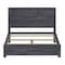 Homeroots Grey Solid Wood Full Double Bed Frame 490284 - alternate 5