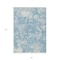 Homeroots 8' X 10' Sky Blue And Denim Blue Abstract Washable Indoor Outdoor Area Rug 609579 - alternate 7