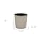 Homeroots 5in Cream Recycled Plastic Indoor Outdoor Round Pot Planter 488311 - alternate 4