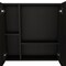 Homeroots 24" Black Wood Floating Single Door Bathroom Vanity And Medicine Cabinet With Mirror 543582 - alternate 3