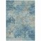 Homeroots 3' X 5' Teal Blue And Beige Abstract Washable Indoor Outdoor Area Rug 630897 - alternate 8