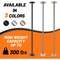 Runmaster Premium 45mm Dance Pole Kit, Spinning and Static, Portable Steel with Silicone Protection, Silver HMDANCS4 - alternate 9