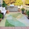 Homeroots 3' X 5' Artichoke Green And Taupe Abstract Washable Indoor Outdoor Area Rug 630423 - alternate 3