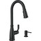 Moen Nolia 1-Handle Pull-Down High Arc Kitchen Faucet Matte Black 87071BL - alternate 1