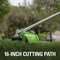 Greenworks 24V, 2 x 24V 16'' Brushless Attachment Capable String Trimmer with, 2 4.0 Ah USB Batteries & Charger 2123402 - alternate 5
