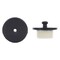 Danco 2 3/4 in. Matte Black Round Metal Lift and Turn Tub Drain Trim Kit 12102 - alternate 1