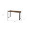 Homeroots 47" Brown and Black Writing Desk 491415 - alternate 3