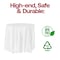 Smarty Had A Party 84 White Round Disposable Plastic Tablecloths 96 Tablecloths, 96PK 823270-WH-CASE - alternate 7