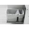 Zoro Trash Bags: 13 gal Capacity, 24 in x 28 in, 0.85 mil Thick, Drawstring, White, 250 PK 445MK7 - alternate 5