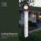 Mayne Liberty Lamp Post - Black w/Mount 5836-B - alternate 6