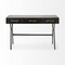 Homeroots 51" Black Writing Desk With Three Drawers 380232 - alternate 1