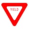 Sign Solutions Usa Traffic Sign, 30 in Width, Aluminum Sign, Equilateral Triangle DUS10DWT3030R1-2 - alternate 1