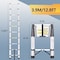 Wrightmaster 12.8 ft. Lightweight Steel Extension Ladder with Safety Lock, 330 lb. Load Capacity ZOR-73404224928 - alternate 7