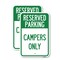 Signmission Campers Only, 12'' X 18'' 2 Signs, Heavy Gauge Aluminum, 2PK A-1218-2PACK-24289 - alternate 1
