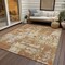 Homeroots 5' X 8' Copper Gold And Ivory Abstract Washable Indoor Outdoor Area Rug 597951 - alternate 7