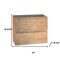 Homeroots 24" Oak Wood Freestanding Bathroom Vanity With White Sink And Two Drawers 627444 - alternate 3