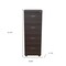 Homeroots 52" Espresso Wood Filing Cabinet With Drawers 249818 - alternate 5